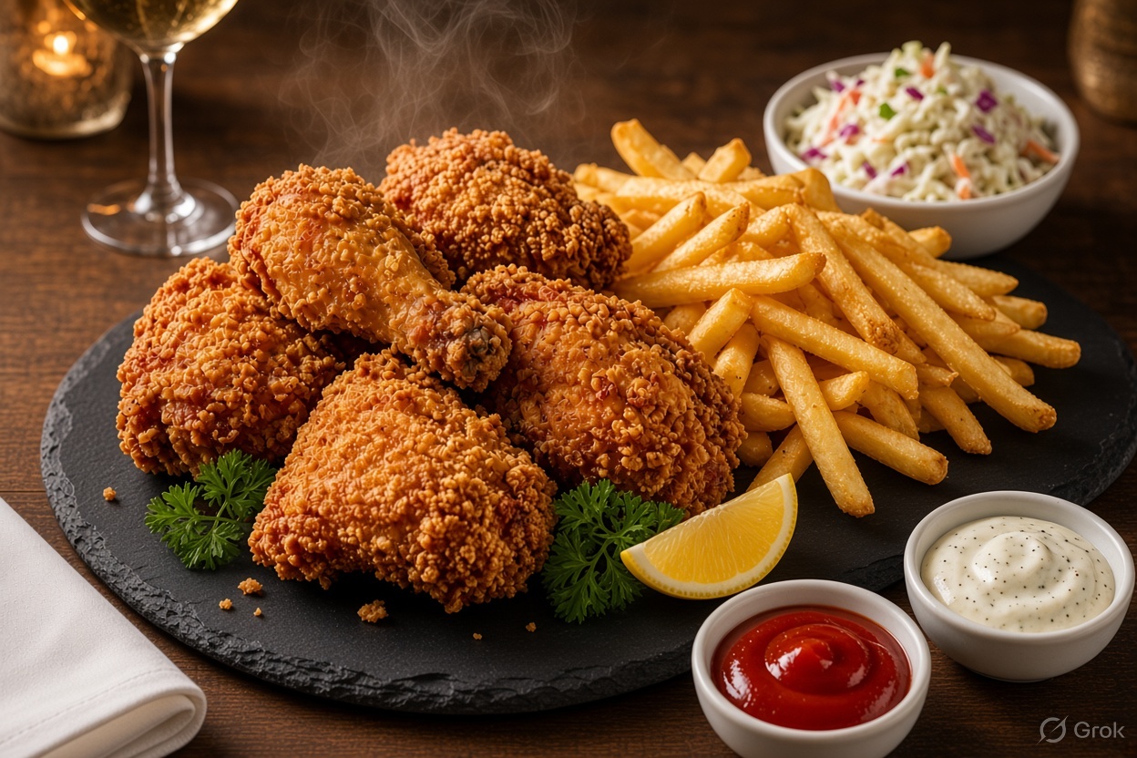 Delicious chicken varieties at San Vista restaurant, Manipal